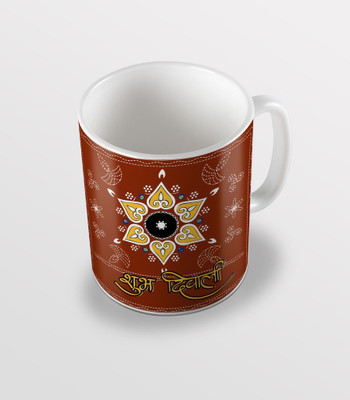 

SKY TRENDS sky trends # D030 diwali gift set Ceramic Mug(325 ml), White