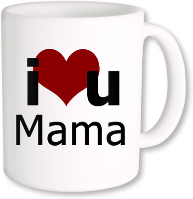 

PhotogiftsIndia i love u mama Ceramic Mug(325 ml), Multicolor