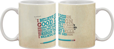 

Artifa Design Quote Porcelain, Ceramic Mug(350 ml), Multicolor