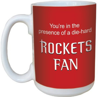

Tree-Free Greetings Greetings lm44149 Rockets Basketball Fan Ceramic with Full-Sized Handle, 15-Ounce Ceramic Mug(60 ml), Multicolor