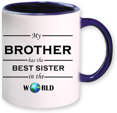 

PhotogiftsIndia Best Sister in the world Ceramic Mug(325 ml), Multicolor