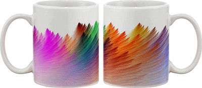 

Artifa Abstract Design Colourful Porcelain, Ceramic Mug(350 ml), Multicolor