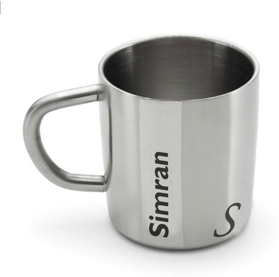 

Hot Muggs Me Classic - Simran Stainless Steel Mug(200 ml)