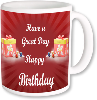 

PhotogiftsIndia Happy Birthday 001 Coffee Ceramic Mug(350 ml), Multicolor