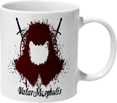 

Mooch Wale Game Of Thrones Valar Morghulis The Faceless Killer Ceramic Mug(325 ml), Multicolor