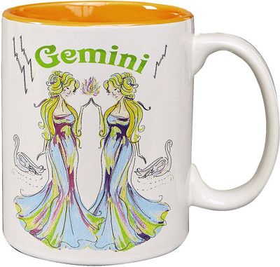 

PIXART Gemini Horoscope Ceramic Mug(250 ml), White
