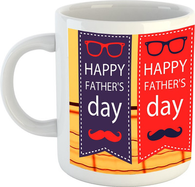 

Huppme Father's Day Ceramic Mug(350 ml), White
