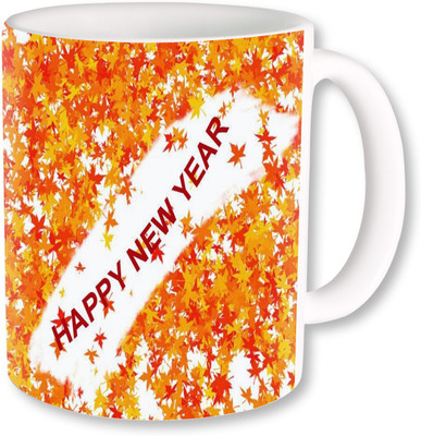 

PhotogiftsIndia happy new year 099 Ceramic Mug(325 ml), Multicolor