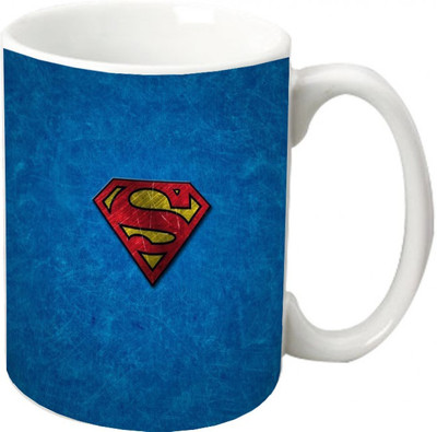 

Maison N Mode Superman Icon Coffee Ceramic Mug(330 ml), Multicolor