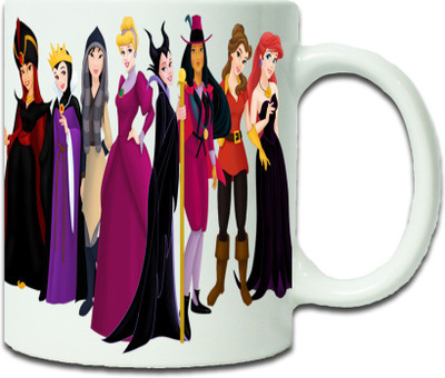 

Maison N Mode Beauty Women Coffee Ceramic Mug(330 ml), Multicolor