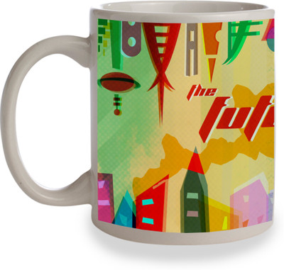 

Posterboy Future is Here Ceramic Mug(350 ml), Multicolor