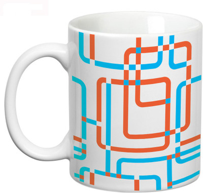 

Prithish Abstract Design 43 Ceramic Mug(330 ml), Multicolor
