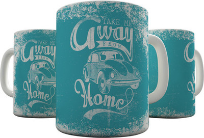 

Shaildha QU11 Ceramic Mug(350 ml), Multicolor