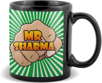 

SKY TRENDS Mr. Sharma Black coffee Ceramic Mug(320 ml)