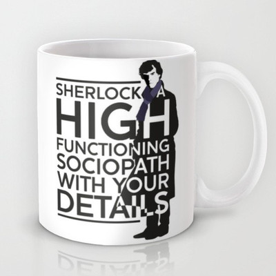 58% OFF on Astrode High Functioning Sociopath Ceramic Mug(325 ml)