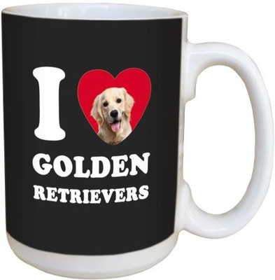 

Tree Free Free Greetings LM45060 I Heart Golden Retrievers Ceramic with Full-Sized Handle, 15-Ounce Ceramic Mug(60 ml), Multicolor