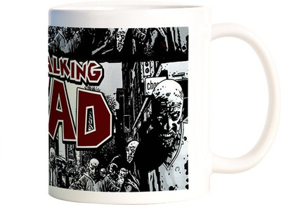

Rangeele Inkers The Walking Dead Red Artwork Ceramic Mug(300 ml), Multicolor