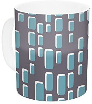 

Kess InHouse InHouse Michelle Drew Cubic Geek Chic Ceramic Coffee, 11 oz, Multicolor Ceramic Mug(60 ml)