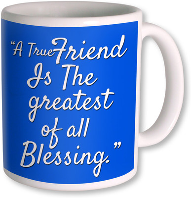 

PhotogiftsIndia Gifts For A true friend Coffee Ceramic Mug(350 ml), Multicolor