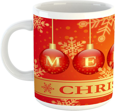 

Deeher Gifts Merry Christmas Design15 Ceramic Mug(330 ml), Multicolor