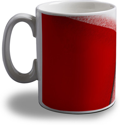 

Artifa Red And White Abstract Porcelain, Ceramic Mug(350 ml), Multicolor