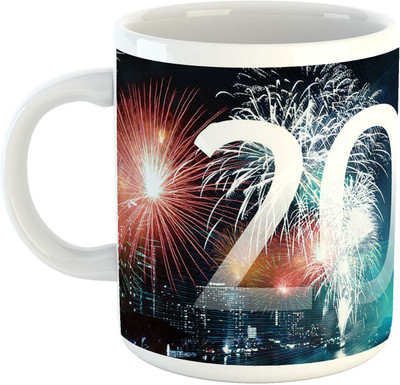 

Deeher Gifts 2017 Design4 Ceramic Mug(330 ml), Multicolor