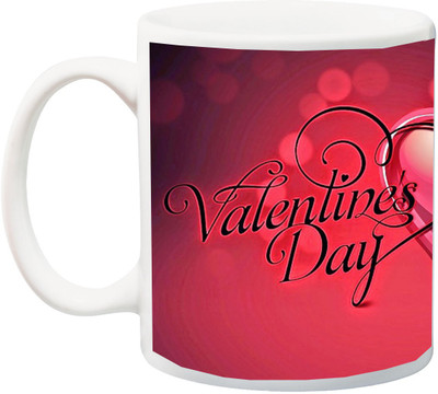 

ME&YOU Happy Valentine's Day Gift Coffee Ceramic Mug(325 ml), Multicolor