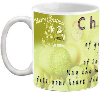 

EFW Merry Christmas Happy New Year Printed Coffee Efwmu0100107 Ceramic Mug(325 ml)