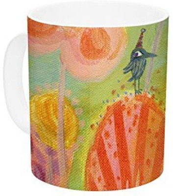 

Kess InHouse InHouse Marianna Tankelevich Flowerland Ceramic Coffee, 11 oz, Multicolor Ceramic Mug(60 ml)