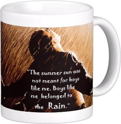 

Exoctic Silver Monsoon Rain : Quotes X006 Ceramic Mug(300 ml), Multicolor