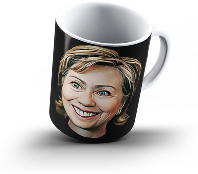 

Ucard Hillary Caricature806 Bone China, Ceramic, Porcelain Mug(325 ml), Multicolor