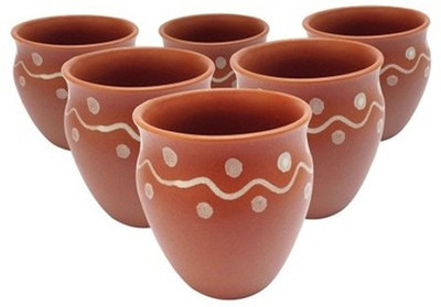 

TGS TC115 Ceramic Mug(400 ml, Pack of 6), Brown