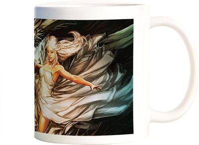 

Rangeele Inkers Khaleesi Dragons Ceramic Mug(300 ml), Multicolor