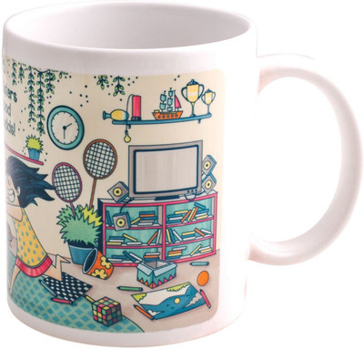 

Chumbak MG218 Ceramic Mug(300 ml, Pack of 156), Multicolor