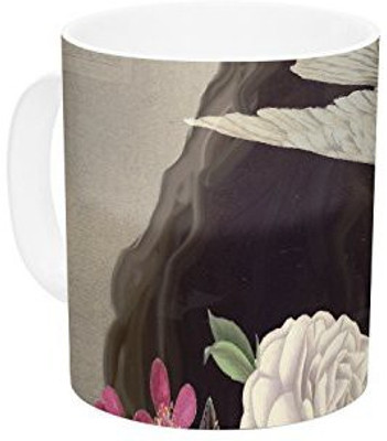 

Kess InHouse InHouse Suzanne Carter Doves Eyes Ceramic Coffee, 11 oz, Multicolor Ceramic Mug(60 ml)