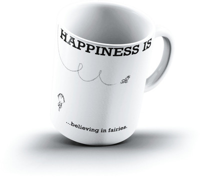 

Ucard Happiness Is1839 Bone China, Ceramic, Porcelain Mug(325 ml)