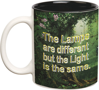 

Prithish Light is the Same Ceramic Mug(330 ml), Multicolor