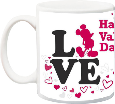 

ME&YOU Special Valentine's Day Gift Ceramic Mug(325 ml), Multicolor