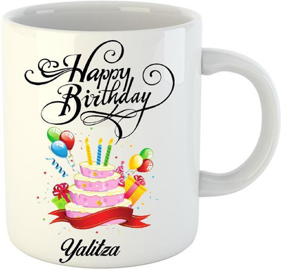 

Huppme Happy Birthday Yalitza White (350 ml) Ceramic Mug(350 ml)