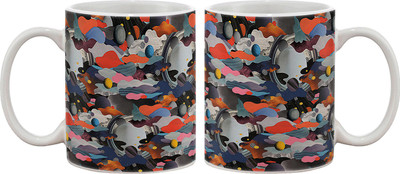 

Artifa Abstract Design Pattern Porcelain, Ceramic Mug(350 ml), Multicolor
