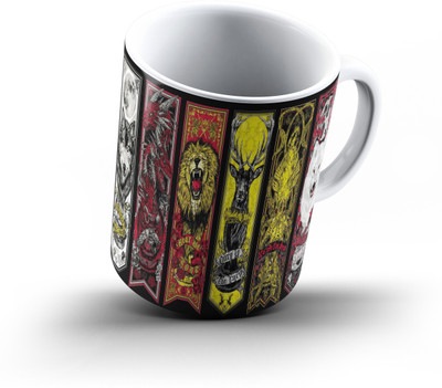

Ucard Game Of Thrones885 Bone China, Ceramic, Porcelain Mug(325 ml), Multicolor