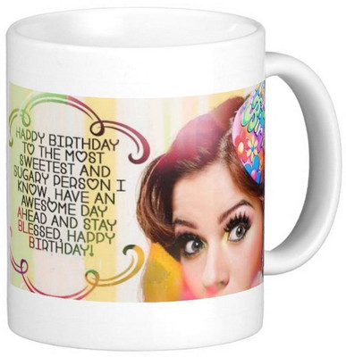 

Exoctic Silver Sister's Birthday Series 08 Ceramic Mug(300 ml), Multicolor