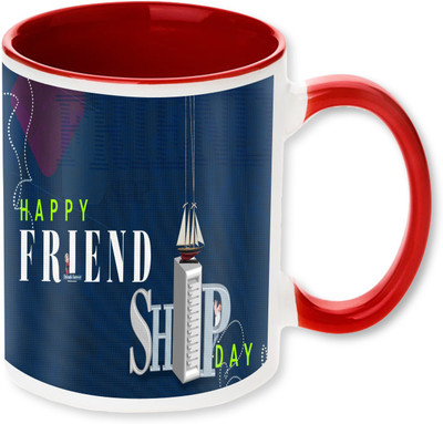 

PhotogiftsIndia Happy Friendship Day 10 Ceramic Mug(325 ml), Multicolor