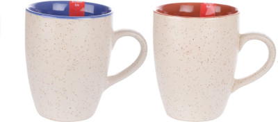 

PFUMART NMUG00115 Ceramic Mug(290 ml, Pack of 2), Multicolor