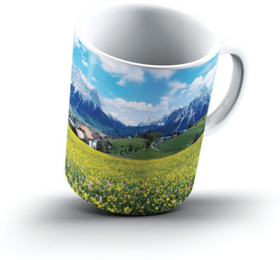 

Ucard Countryside Splendor France2436 Bone China, Ceramic, Porcelain Mug(325 ml), Multicolor