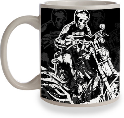 

Posterboy Riding Dead or Alive Ceramic Mug(350 ml), Multicolor