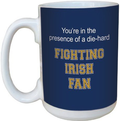

Tree-Free Greetings Greetings lm44524 Fighting Irish College Football Fan Ceramic with Full-Sized Handle, 15-Ounce Ceramic Mug(60 ml), Multicolor