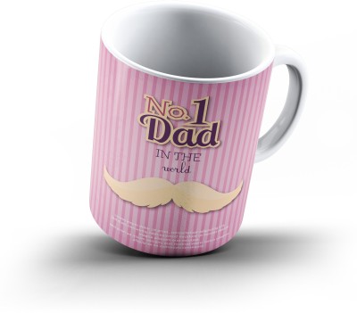 

Ucard Fathers Day487 Bone China, Ceramic, Porcelain Mug(325 ml), Multicolor