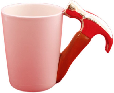 

GeekGoodies Tool Hammer Milk Coffee Cup Ceramic Mug(260 ml), Multicolor