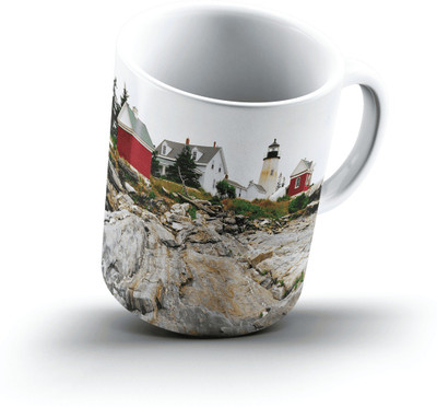 

Ucard Pemaquid Point Light Maine2587 Bone China, Ceramic, Porcelain Mug(325 ml), Multicolor